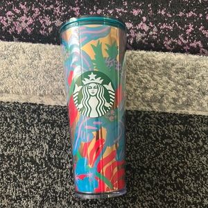Multi colored tumbler - pink, gold, purple ,blue